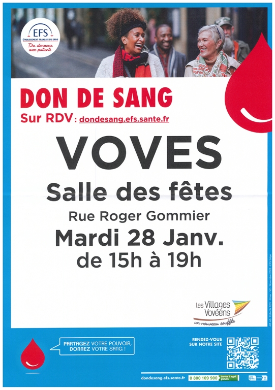 Don du sang janvier 2025